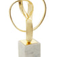 Mirano Gold Finish Knot Sculpture