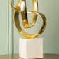 Mirano Gold Finish Knot Sculpture