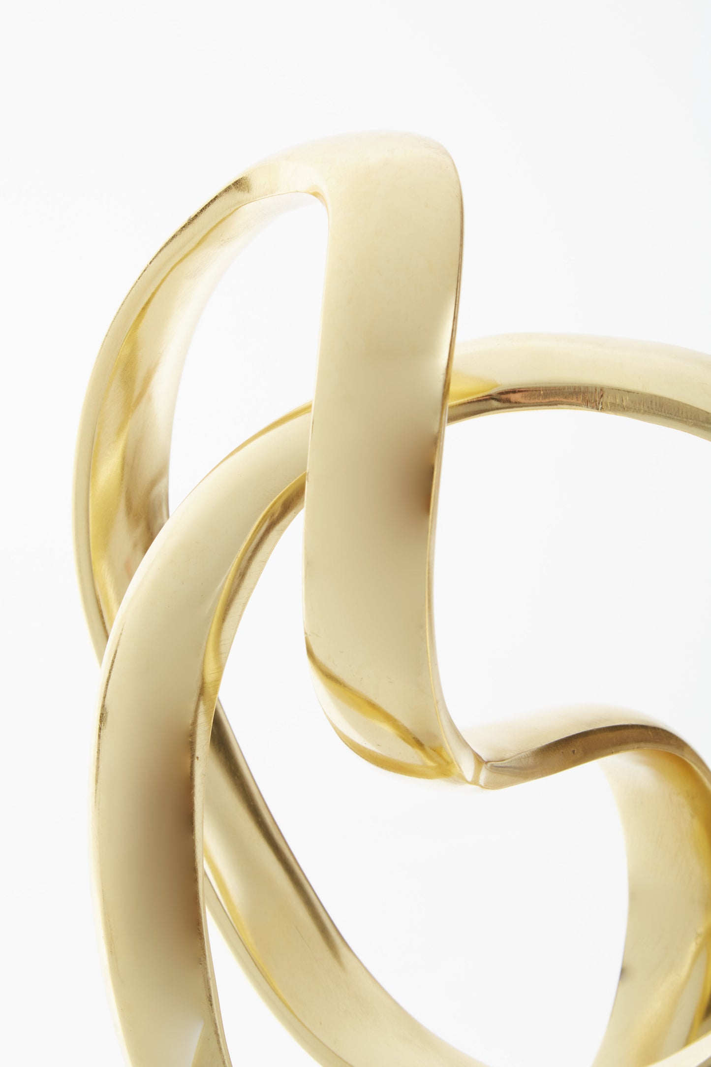 Mirano Gold Finish Knot Sculpture