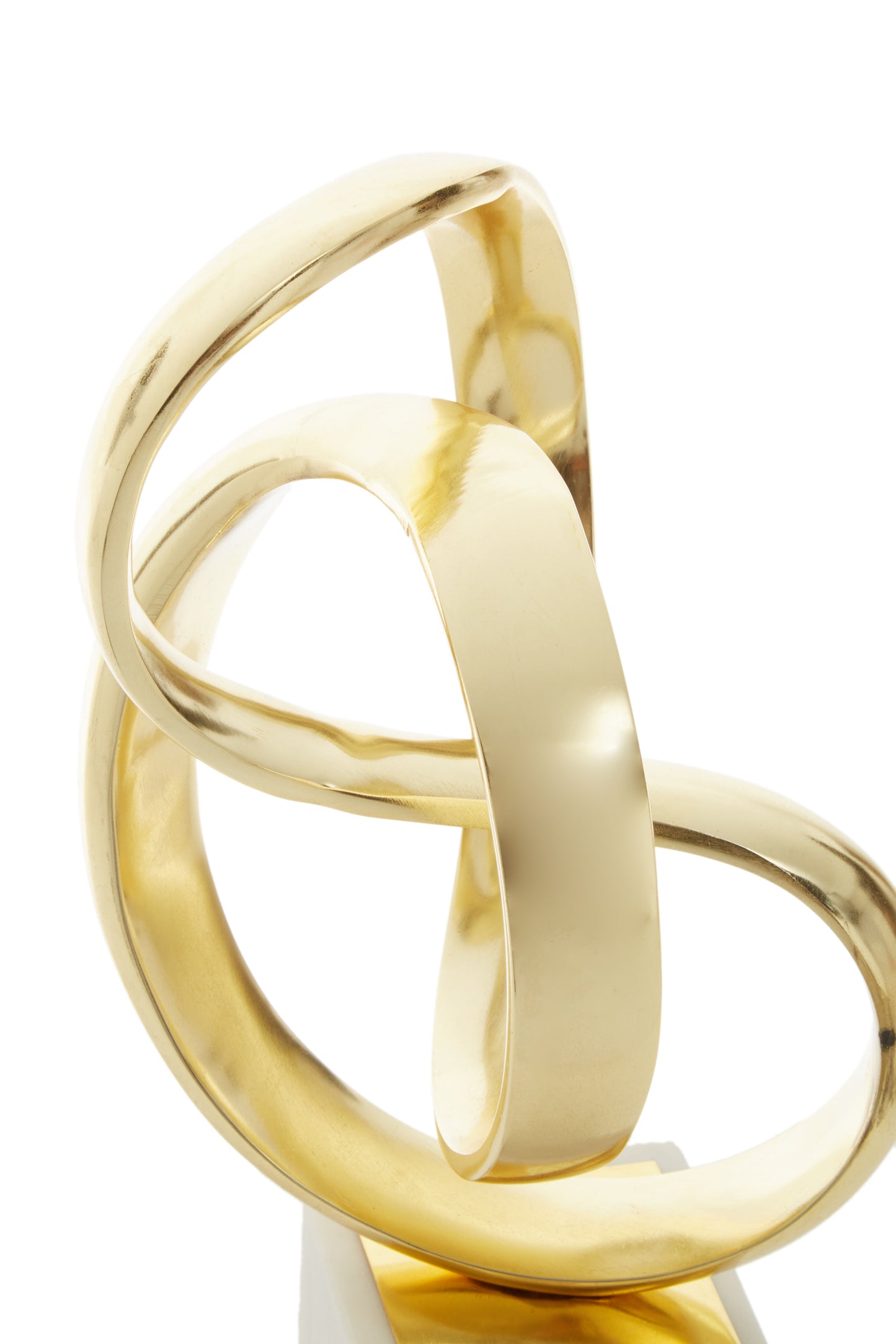 Mirano Gold Finish Knot Sculpture