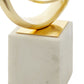 Mirano Gold Finish Knot Sculpture