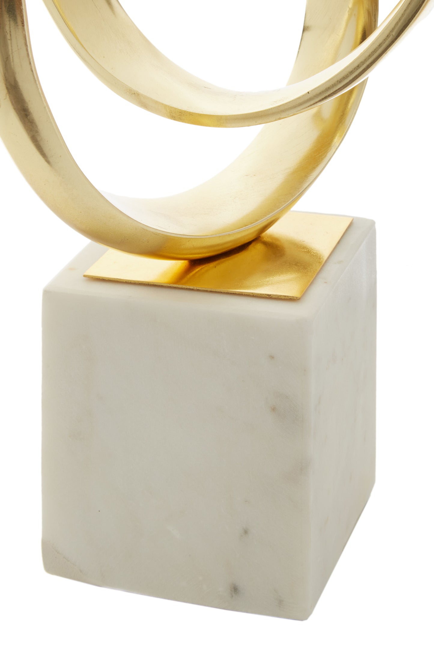 Mirano Gold Finish Knot Sculpture