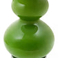 Heidy Light Green Glass Table Lamp with Chrome Base