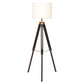 Malvern Tripod Floor Lamp With Black Base