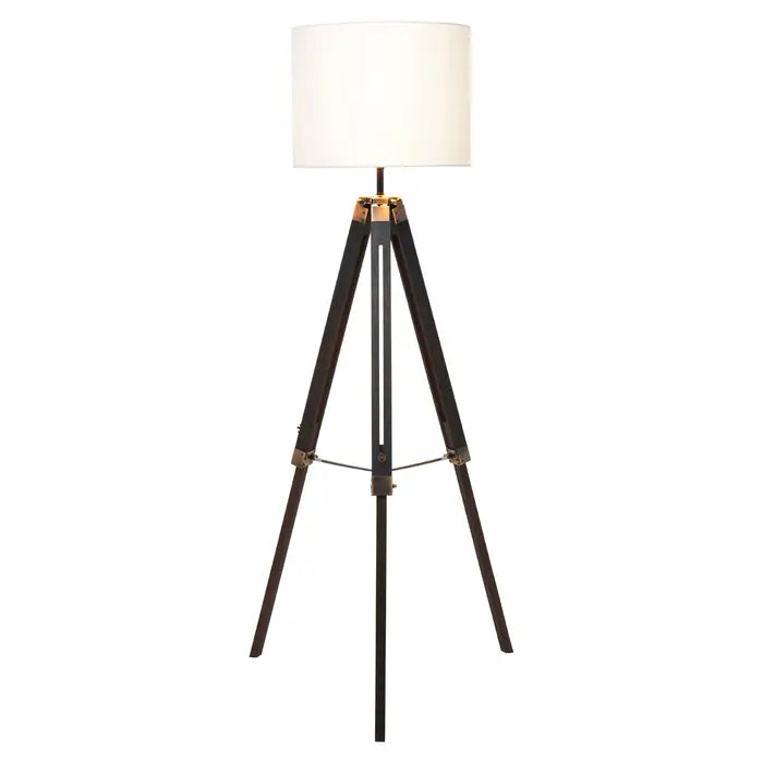 Malvern Tripod Floor Lamp With Black Base