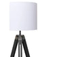 Malvern Tripod Floor Lamp With Black Base