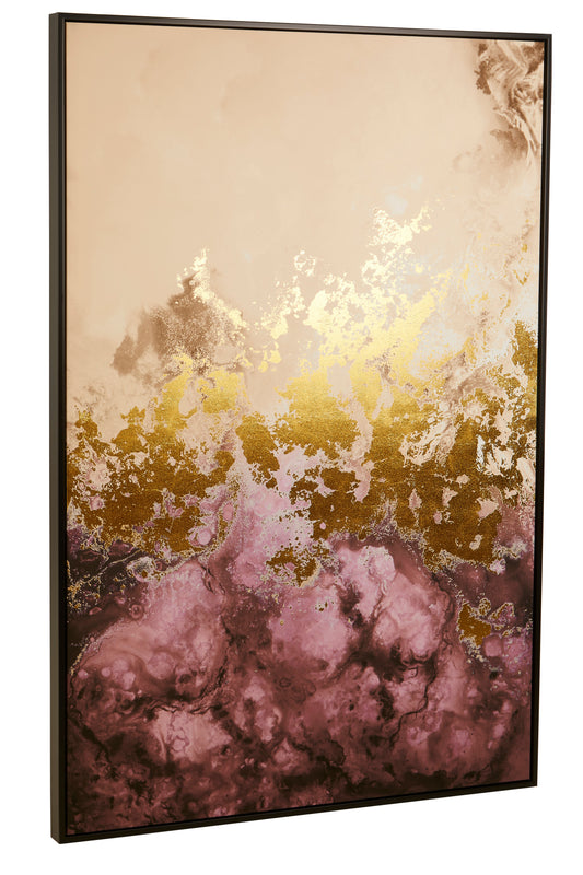 Astratto Cream And Mauve Wall Art