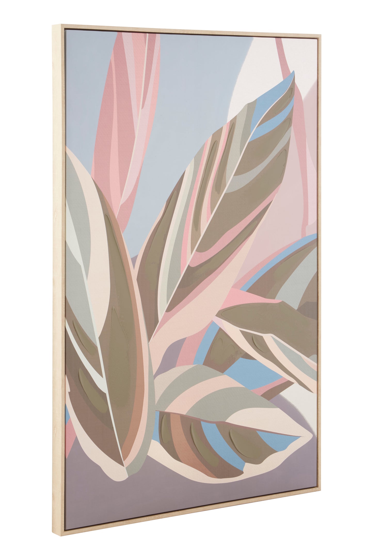 Astratto Canvas Multileafs Wall Art