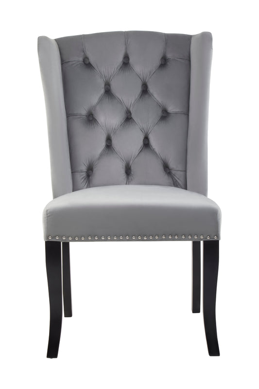 Kensington Townhouse Grey Velvet Dining Chair