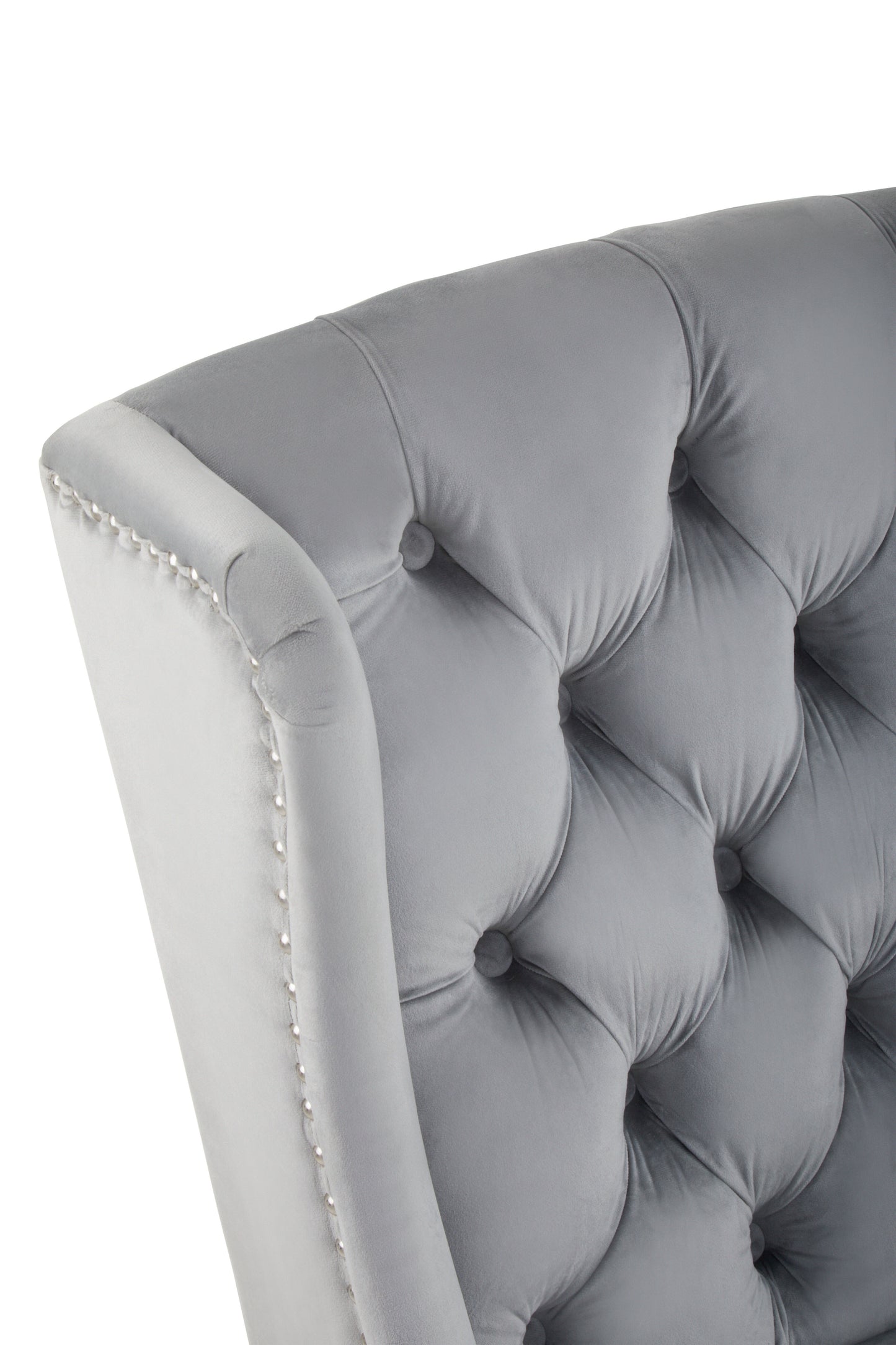 Kensington Townhouse Grey Velvet Dining Chair