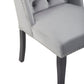 Kensington Townhouse Grey Velvet Dining Chair