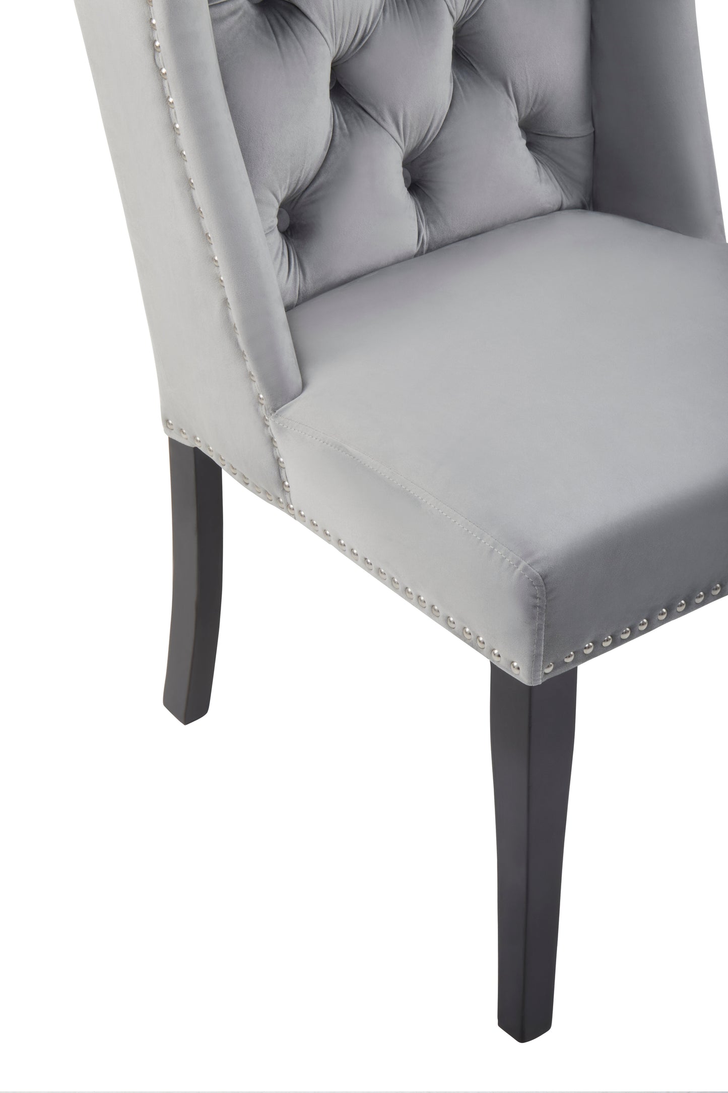 Kensington Townhouse Grey Velvet Dining Chair