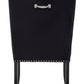 Kensington Townhouse Black Velvet Dining Chair with Dark Legs