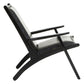 Kendari Chair With Black Plain Cow Leather