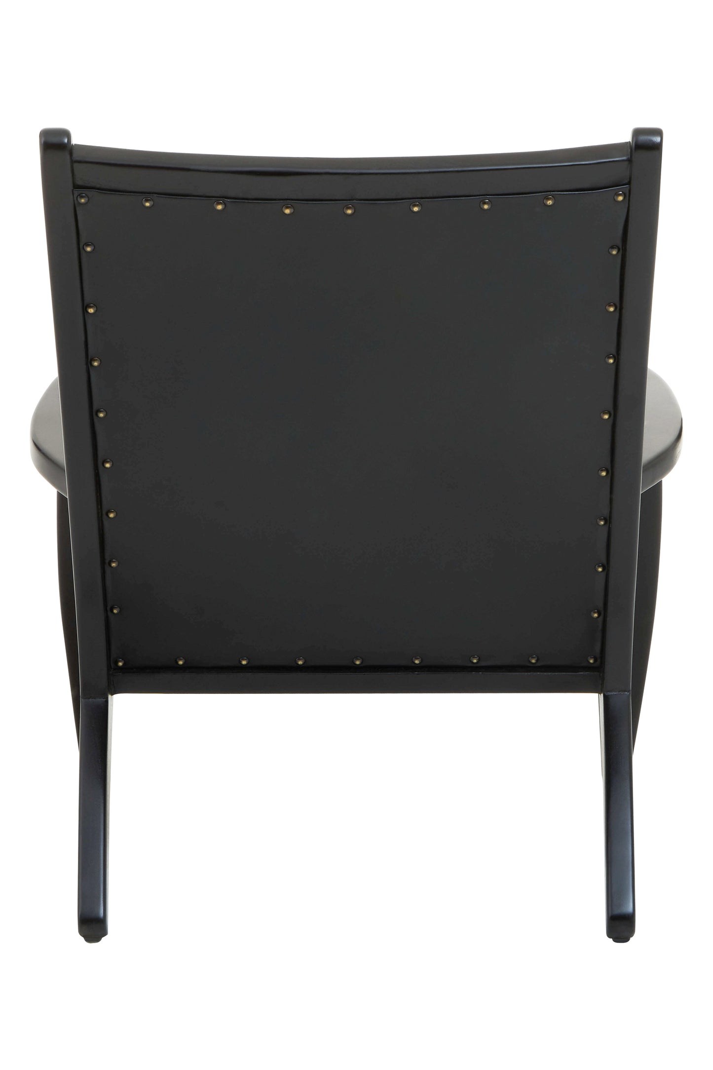 Kendari Chair With Black Plain Cow Leather