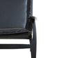 Kendari Chair With Black Plain Cow Leather