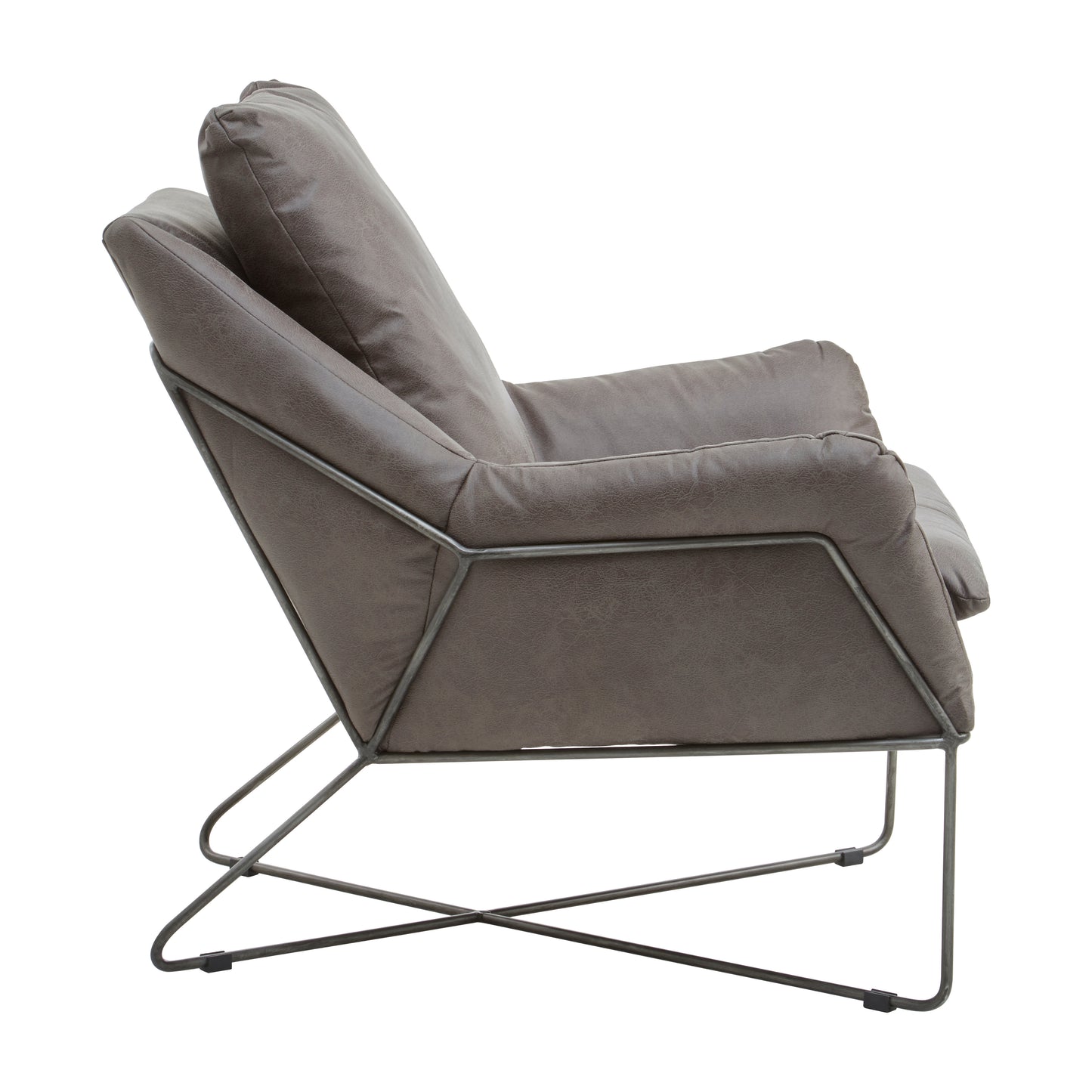 Hugo Grey faux leather Chair