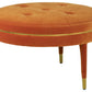 Manhattan Orange Velvet Footstool