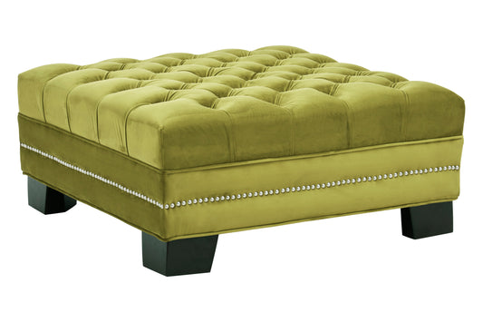 Sofia Moss Velvet Footstool