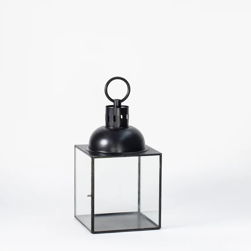 Square Lantern - Antique Burnt