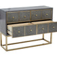 Deskey Four Drawer Console Table