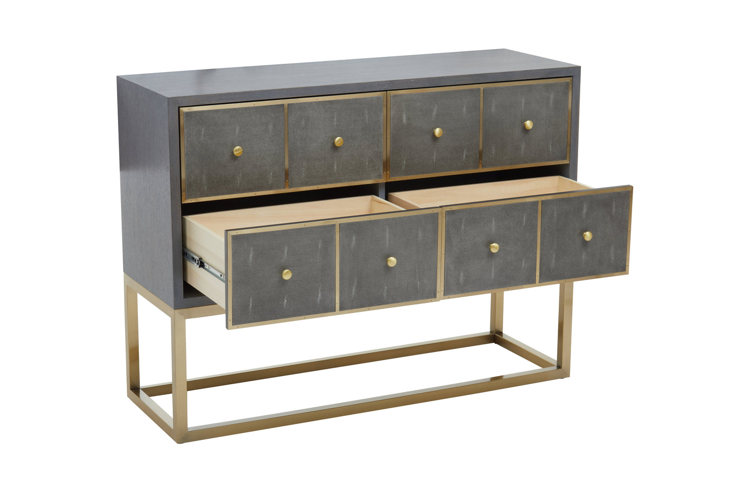 Deskey Four Drawer Console Table