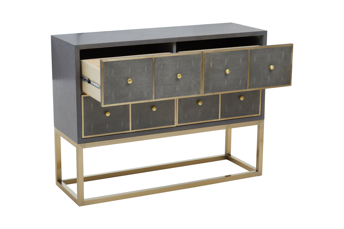 Deskey Four Drawer Console Table