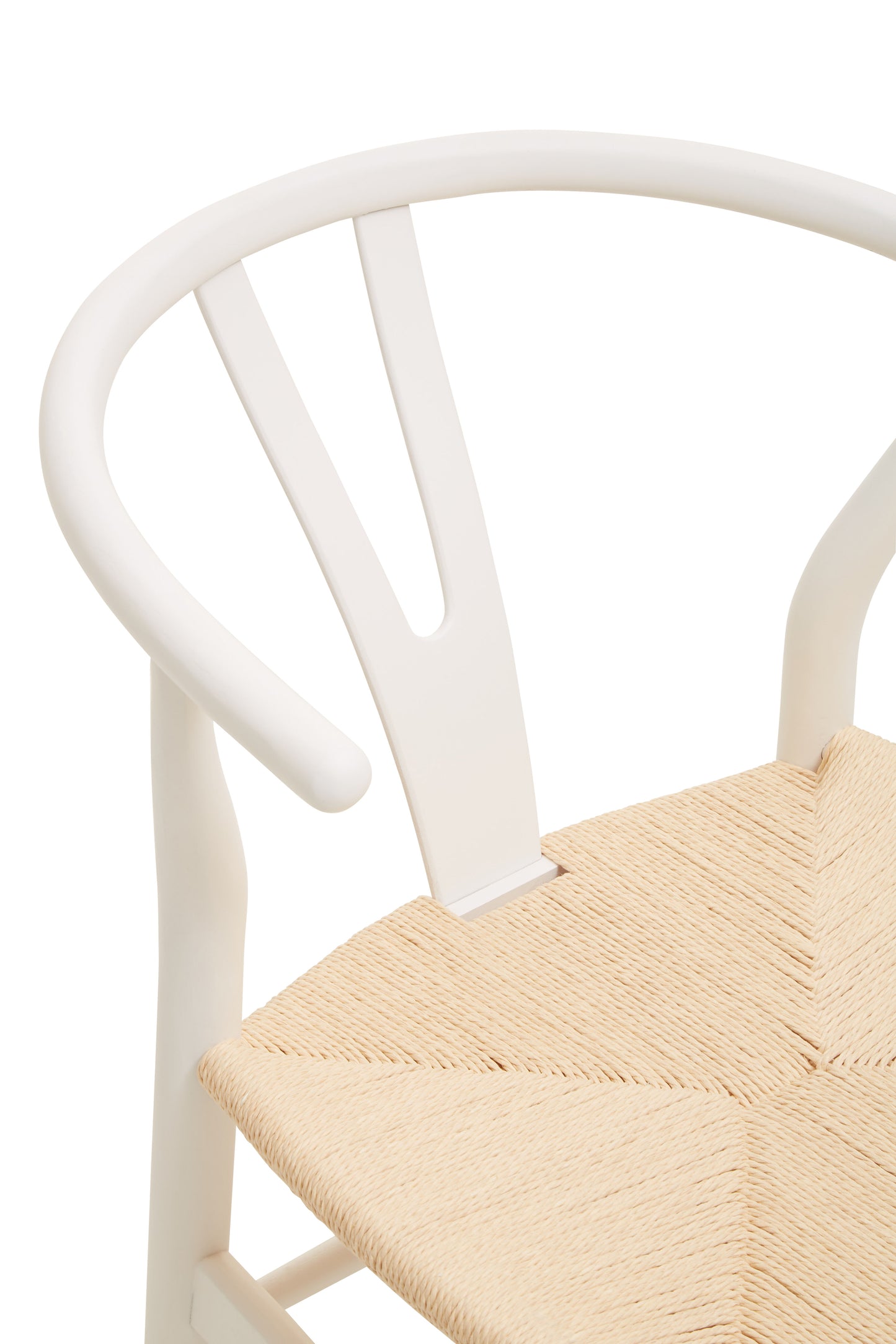 Lyon Wishbone Antique White Chair