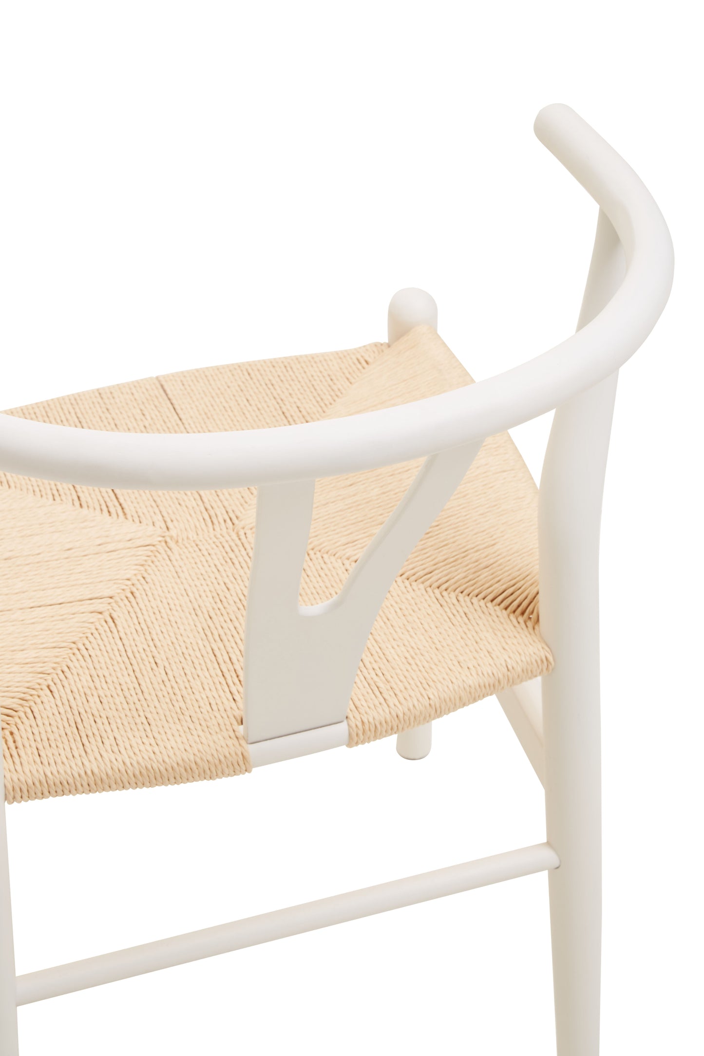 Lyon Wishbone Antique White Chair