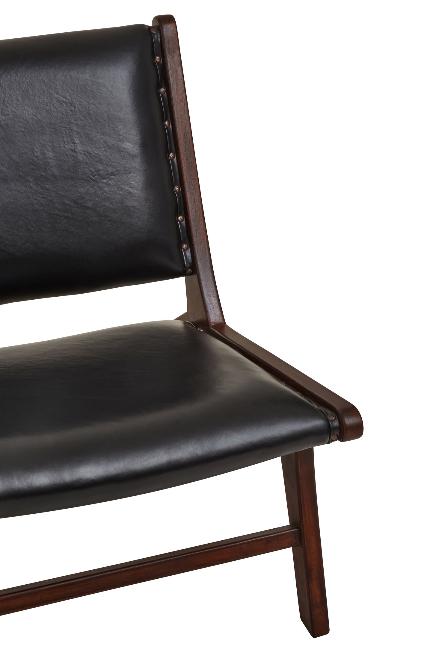 Inca Genuine Black Cow Leather Chair