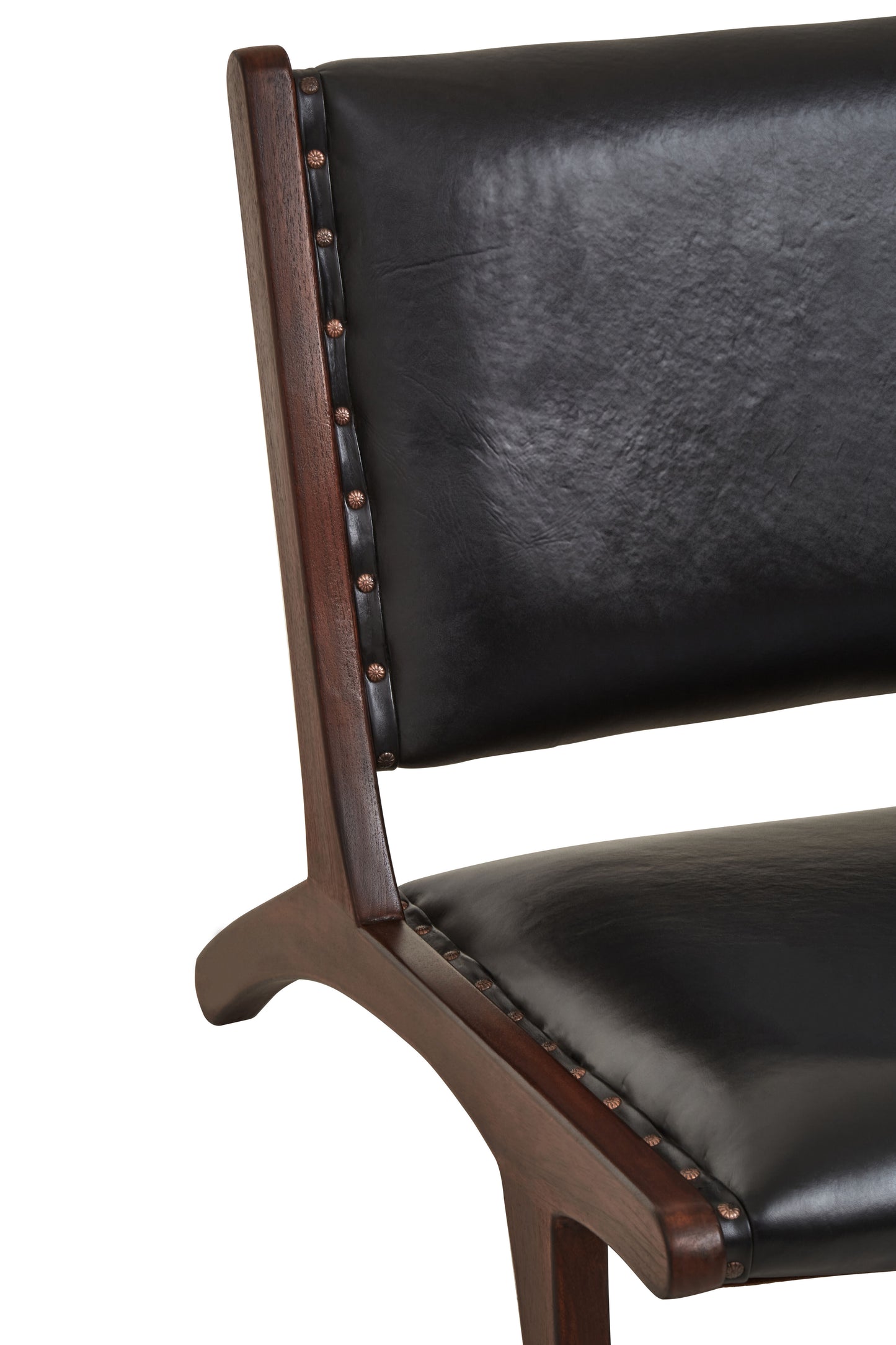 Inca Genuine Black Cow Leather Chair