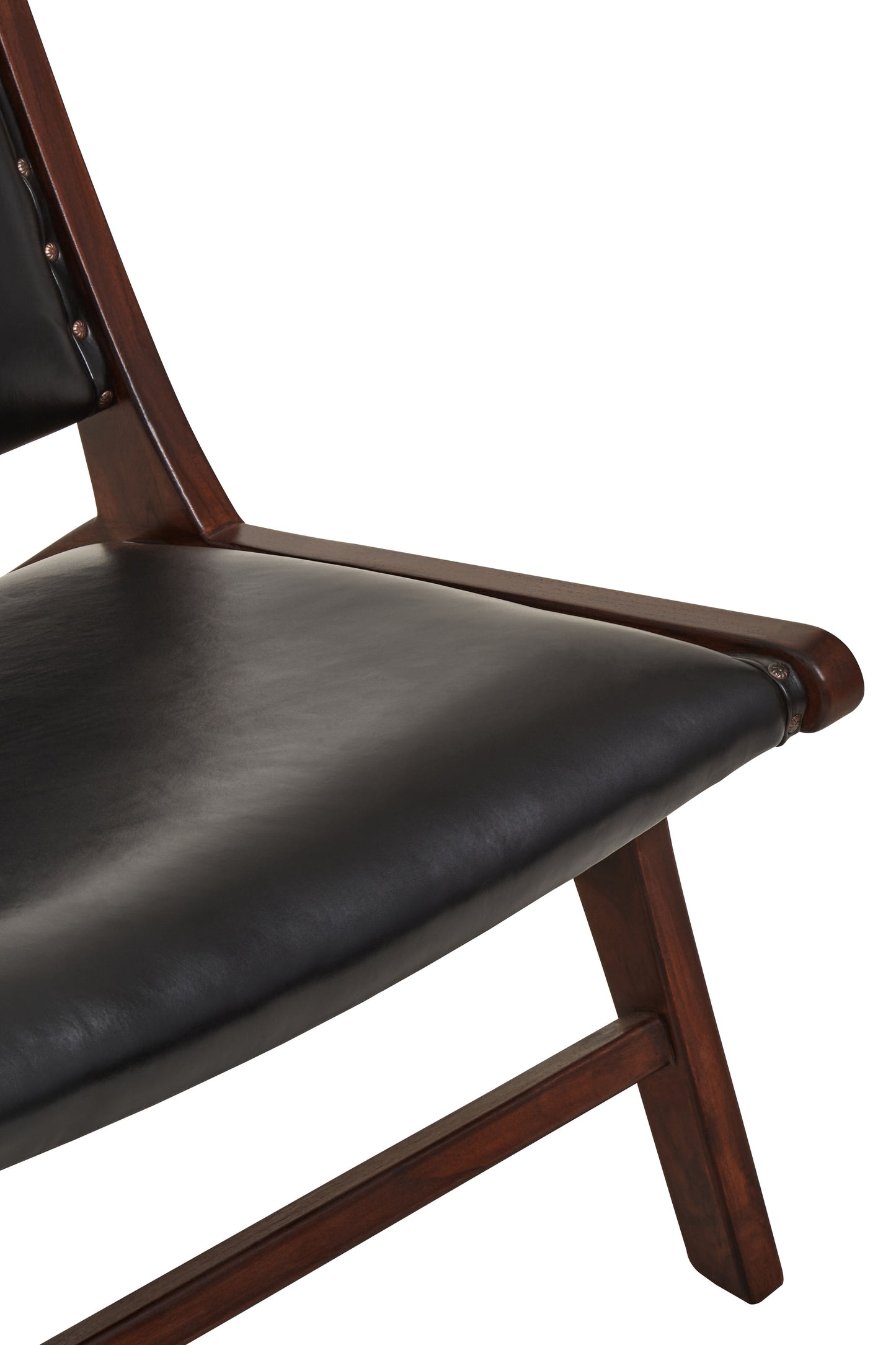 Inca Genuine Black Cow Leather Chair