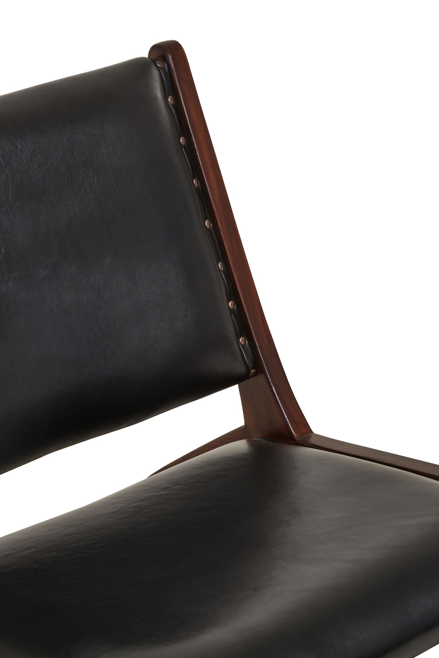 Inca Genuine Black Cow Leather Chair