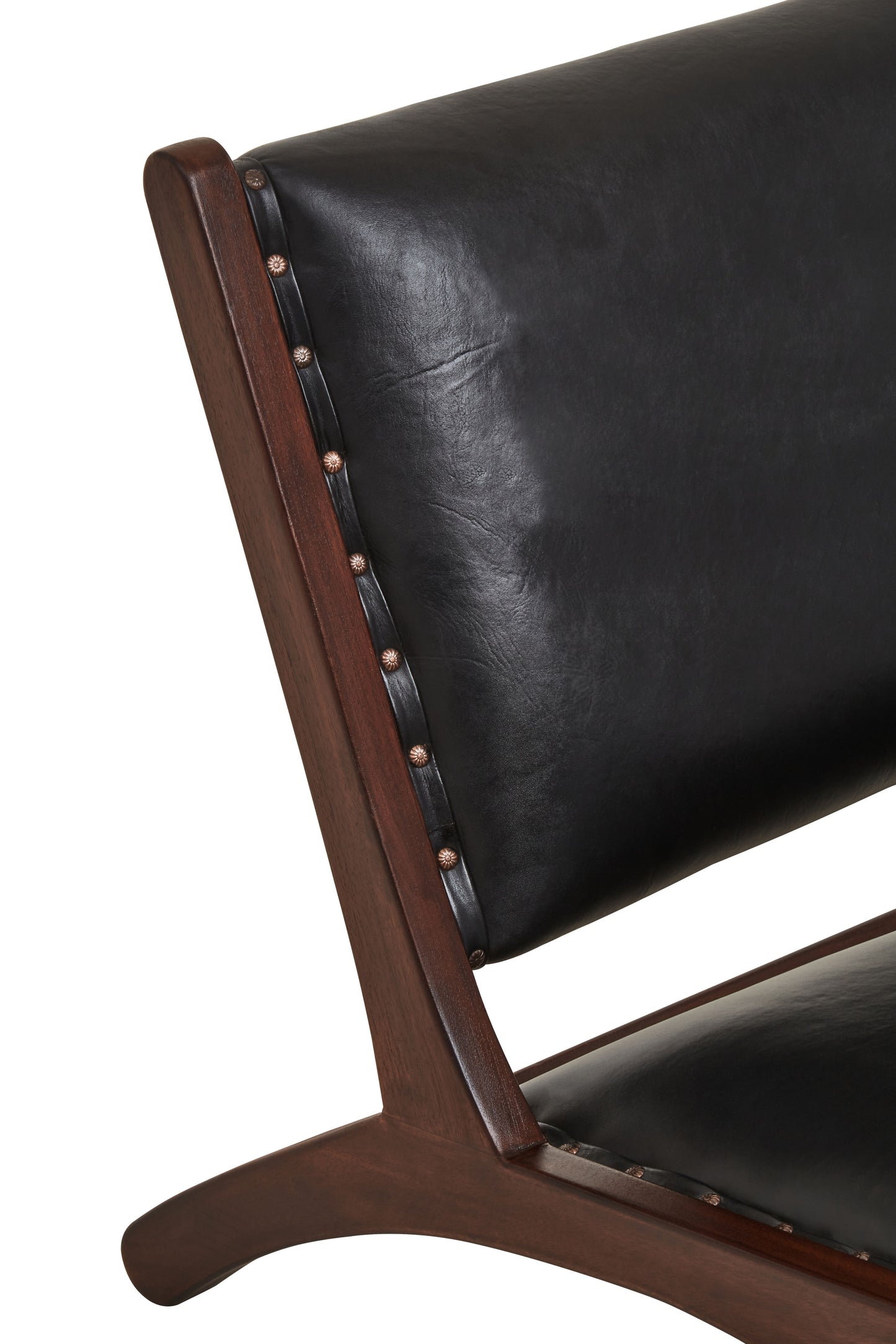 Inca Genuine Black Cow Leather Chair