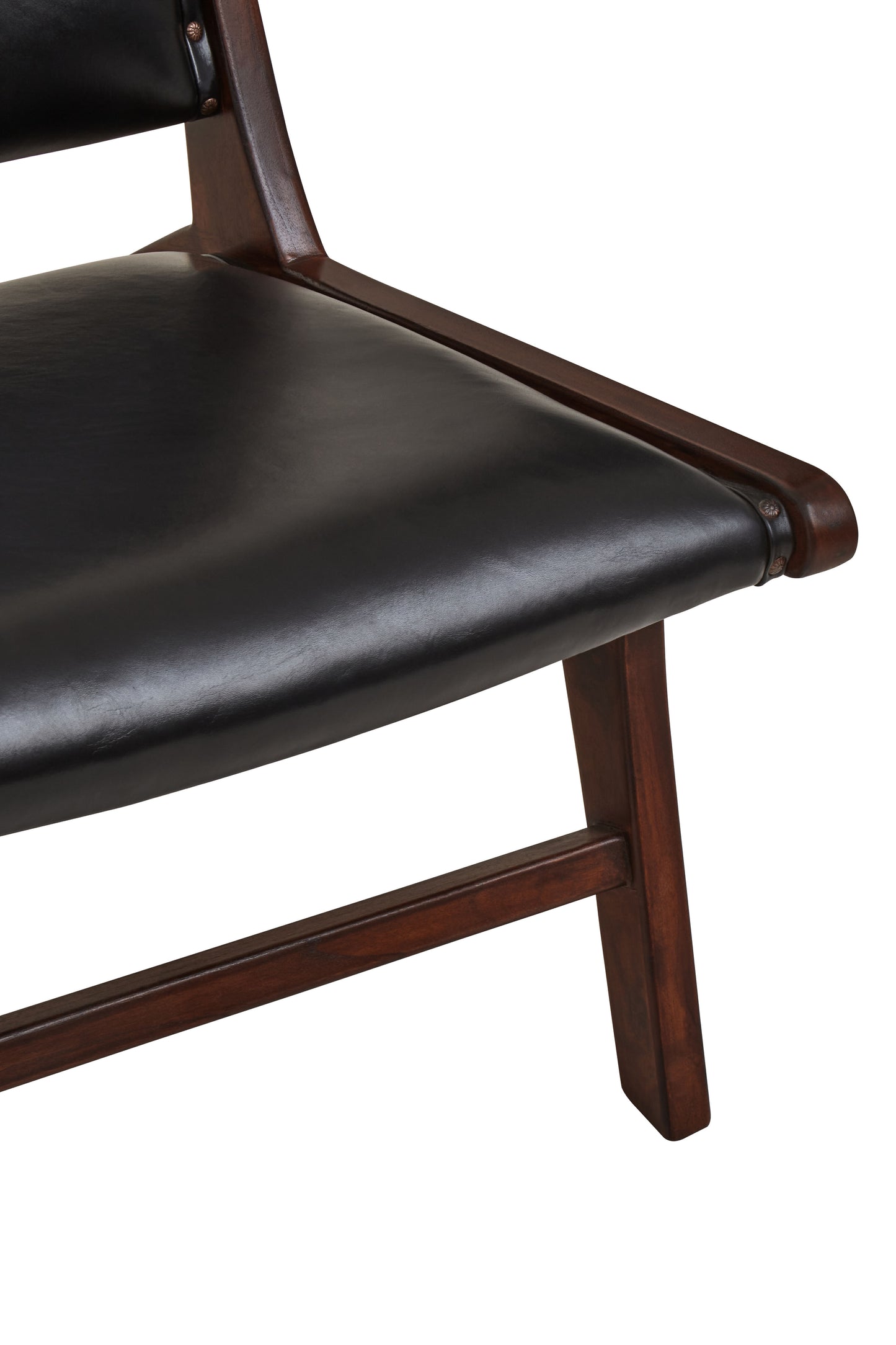 Inca Genuine Black Cow Leather Chair