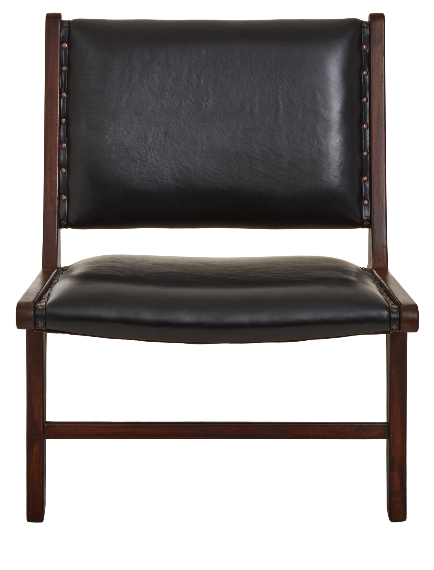 Inca Genuine Black Cow Leather Chair