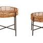 Batu Set Of 2 Natural Rattan Side Tables