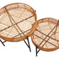 Batu Set Of 2 Natural Rattan Side Tables