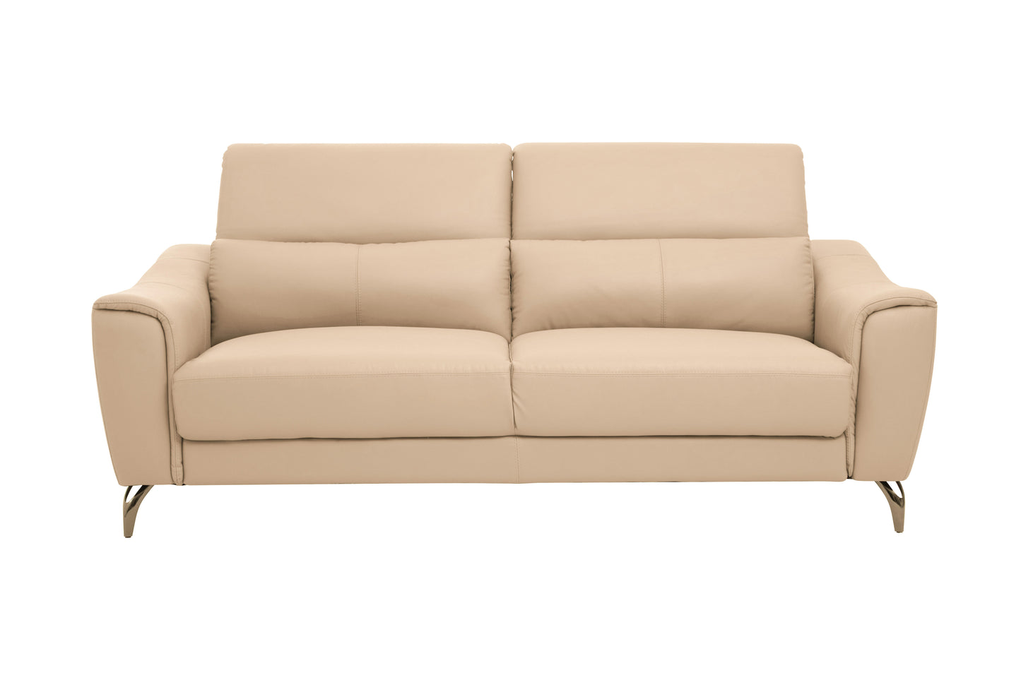 Padua 3 Seat Stone Leather Sofa