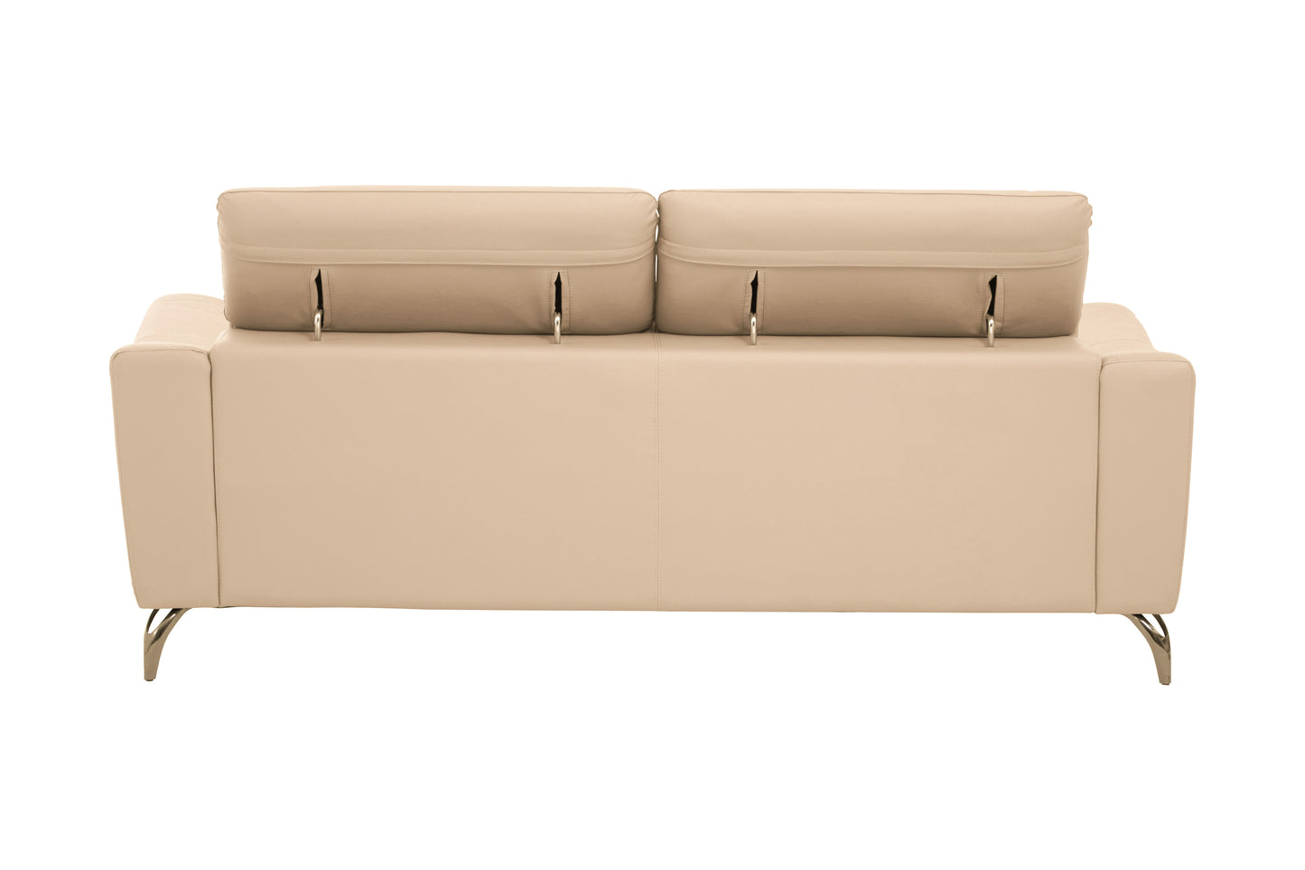 Padua 3 Seat Stone Leather Sofa