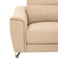 Padua 2 Seat Stone Leather Sofa