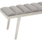 Gilden Grey Bench With Splayed Legs