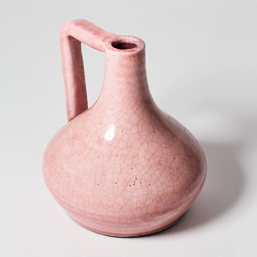 Small Pink Glazed Vase