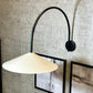 Alisa Overreach Wall Light, Black & Ivory Metal