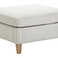 Sutton Grey Fabric Footstool