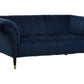 Siena Two Seat Midnight Blue Velvet Sofa