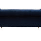 Siena Two Seat Midnight Blue Velvet Sofa