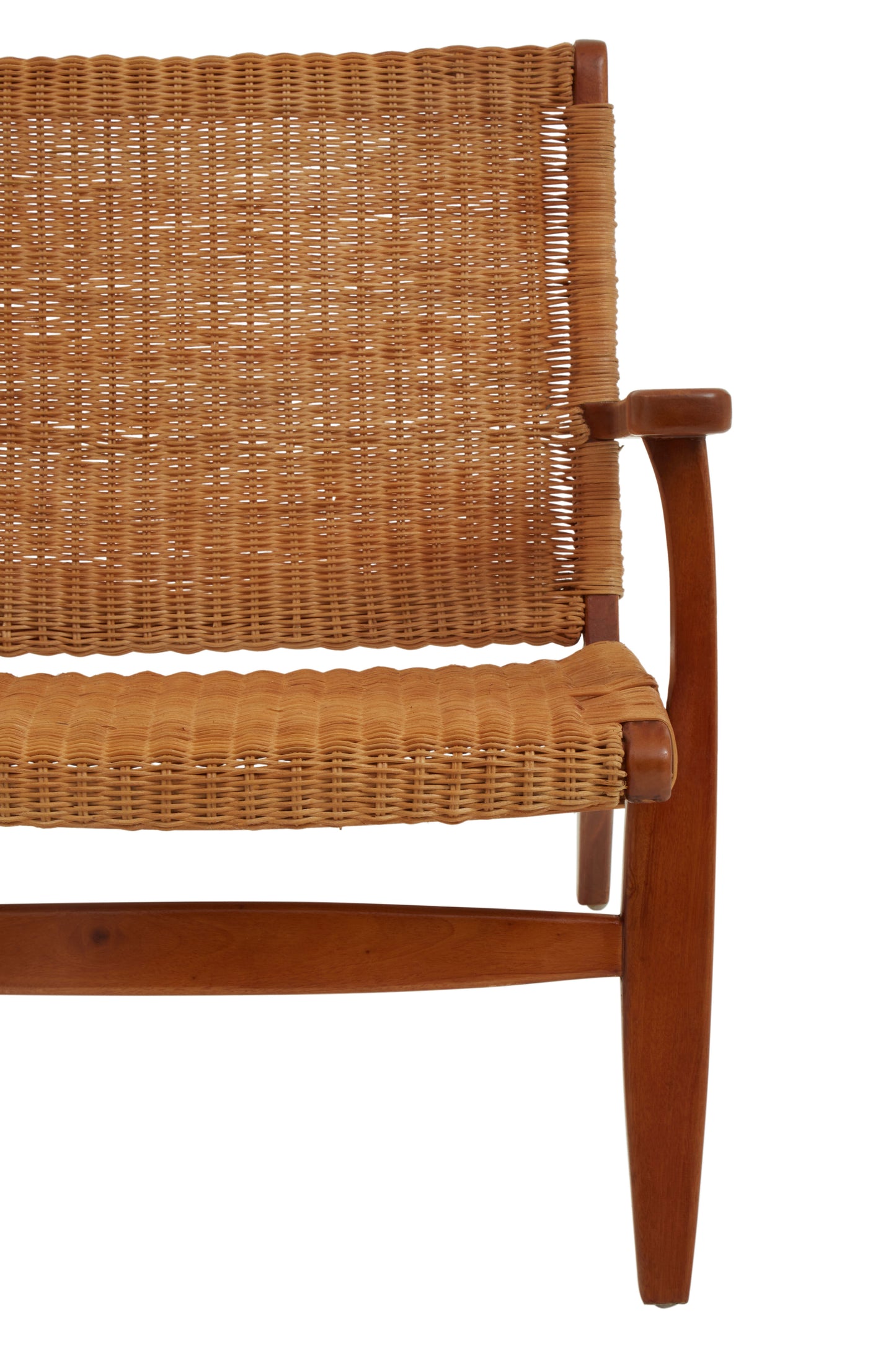 Java Woven Chair In Brown Natural Rattan