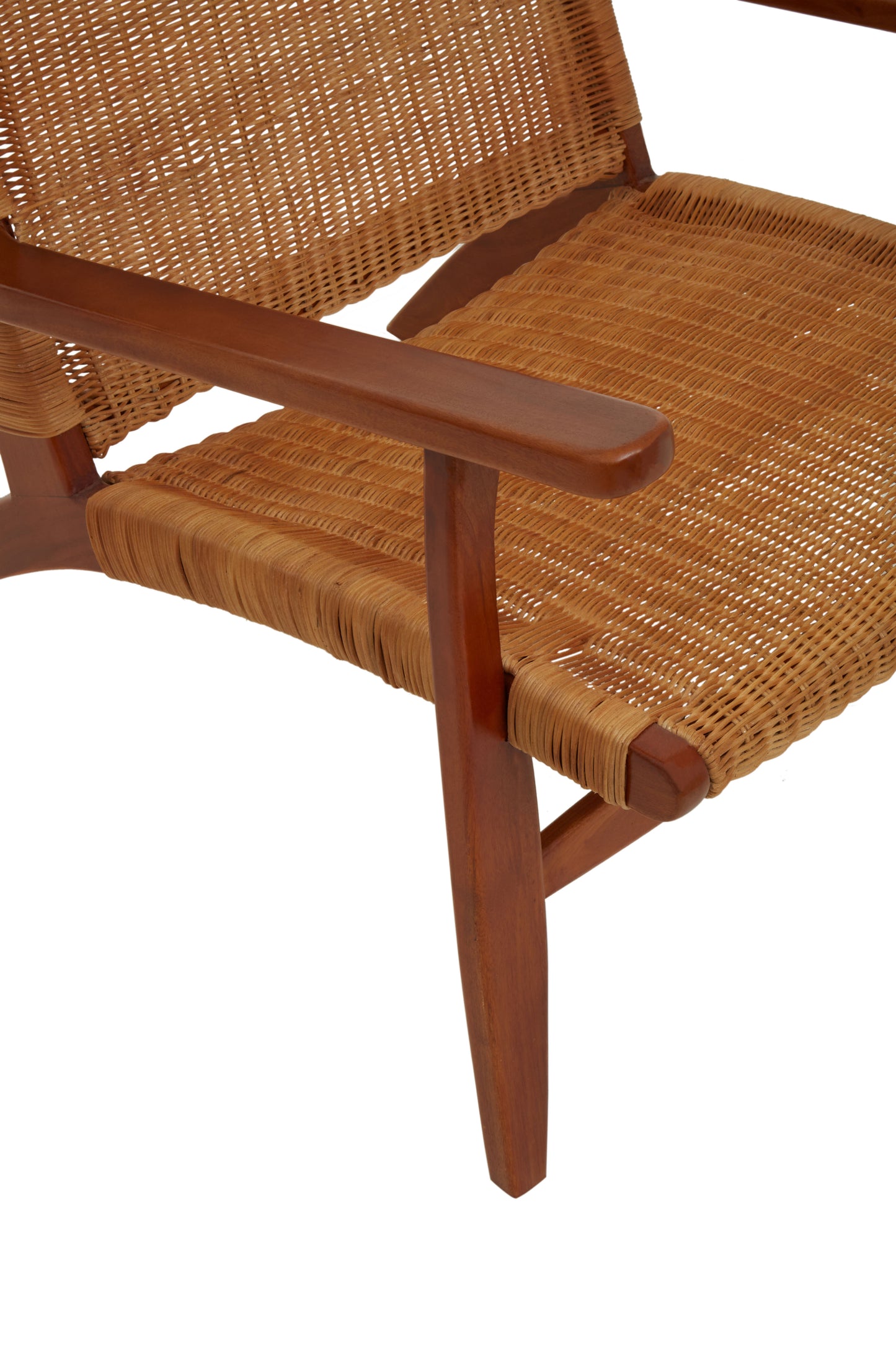 Java Woven Chair In Brown Natural Rattan