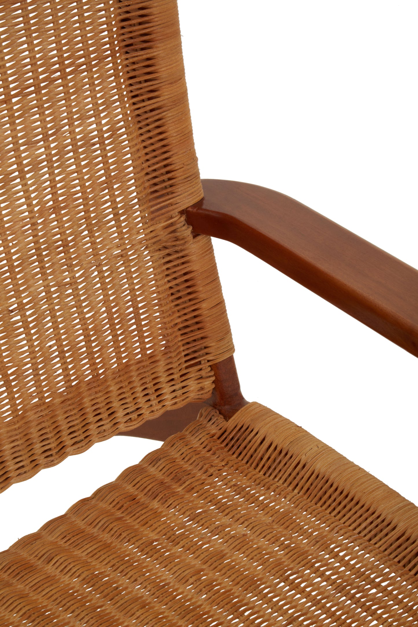 Java Woven Chair In Brown Natural Rattan